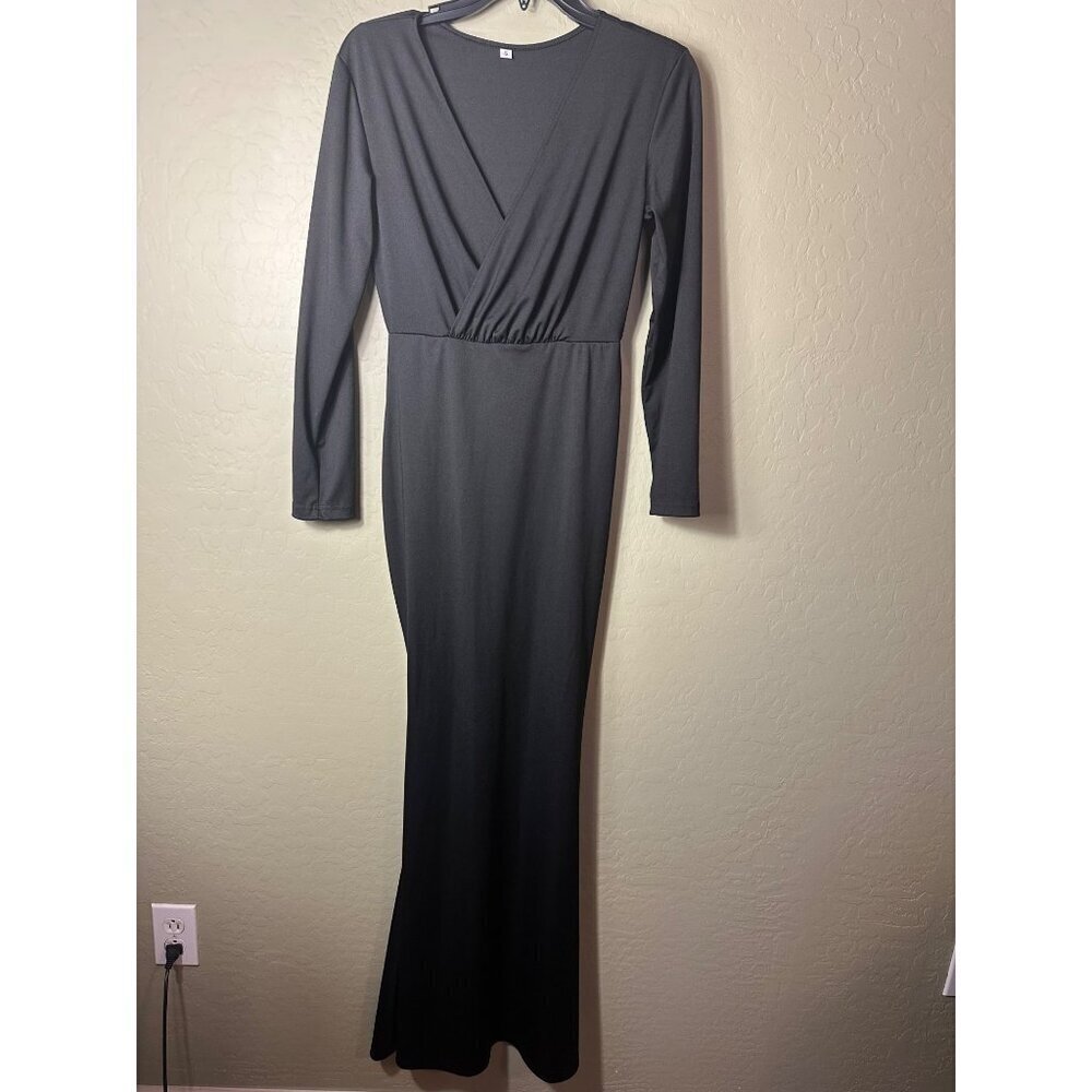 Long Black Dress Bodycon SZ Small